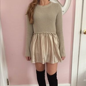 Taupe Sweater Dress